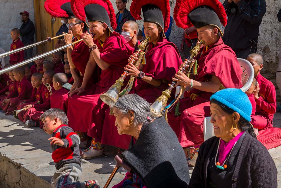 Lama's Horn Section with Little Boy